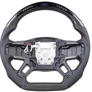Volante TTD Craft 2020-2023 Defender / 2021-2023 Discovery Sport em fibra de carbono com LED